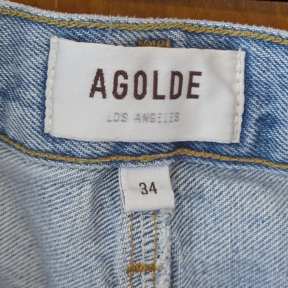 AGOLDE Blue Della Denim Midi Skirt (34) - Picture 7 of 10